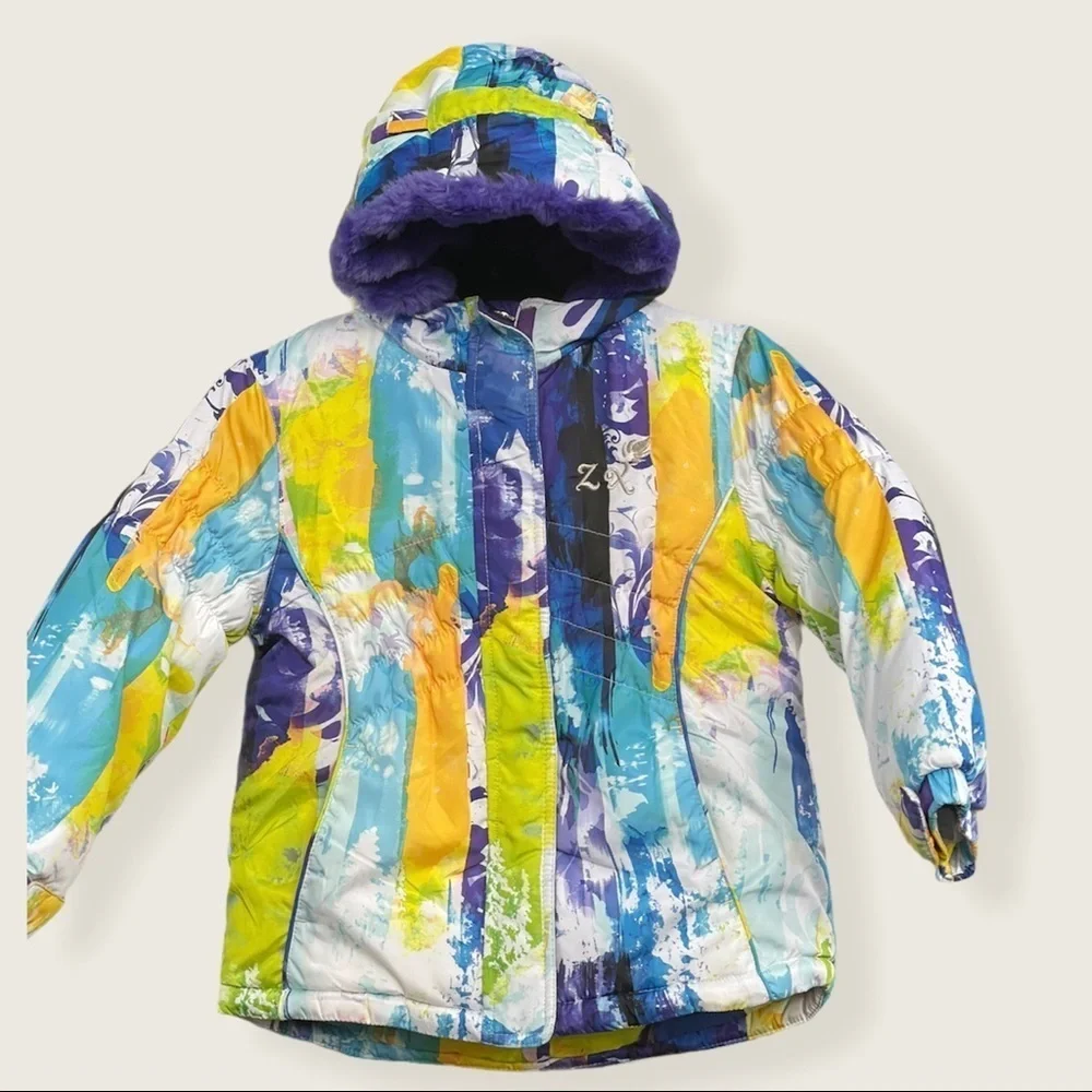 Zero xposur girls colorful cosmic coat